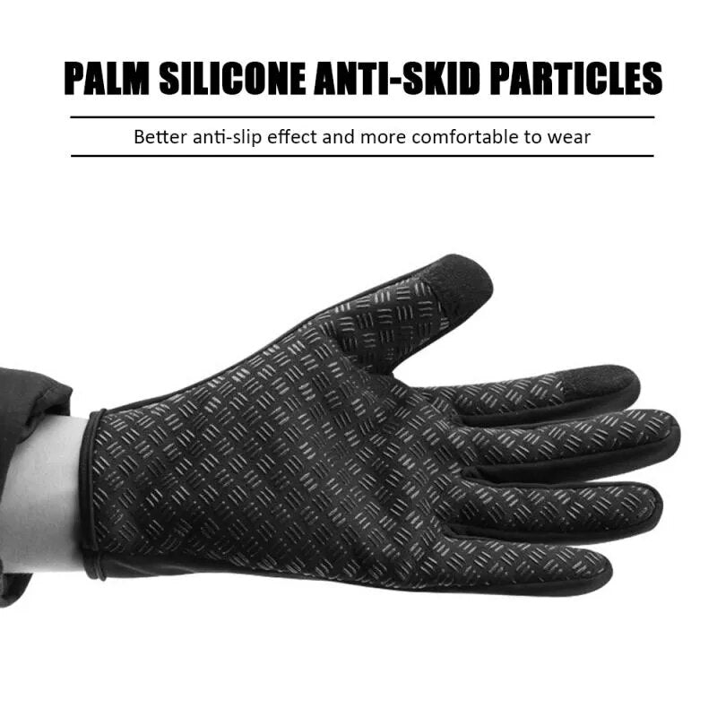 black winter gloves 