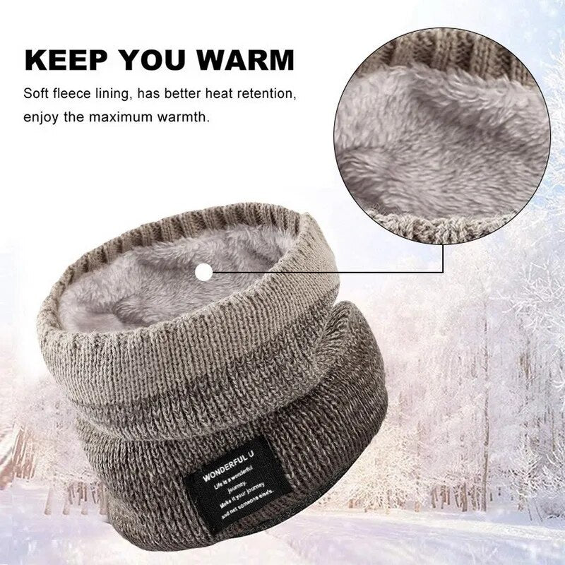 Winter Ring Fleece Scarf for Men and Women