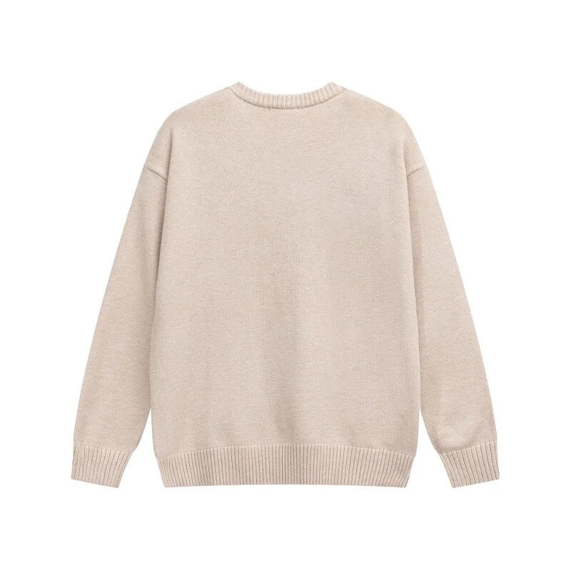 Round Neck Knitted Sweater For Men And Women