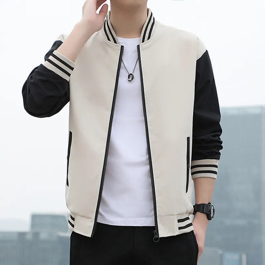 Men's loose-fitting long-sleeved cardigan jacket