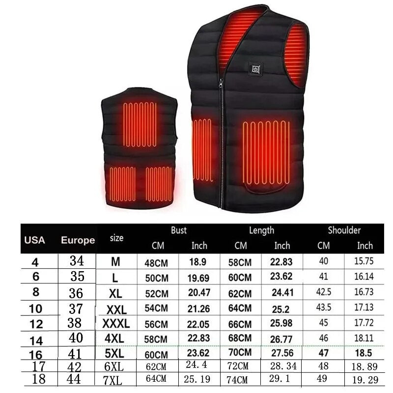 Men Smart Heating Cotton Vest