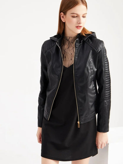 Warm Velvet Casual Leather Jacket