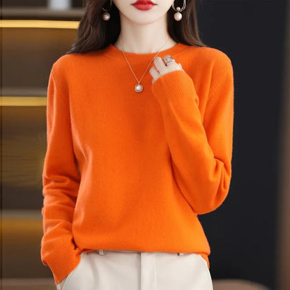 Pure wool and cashmere sweater for women