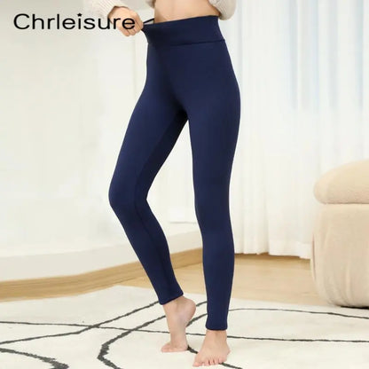 Warm winter fleece pants for women