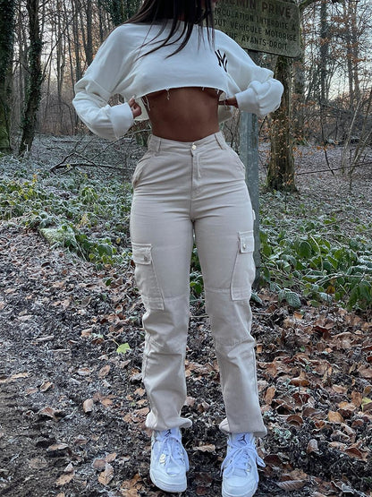 High Waist Cargo Pants