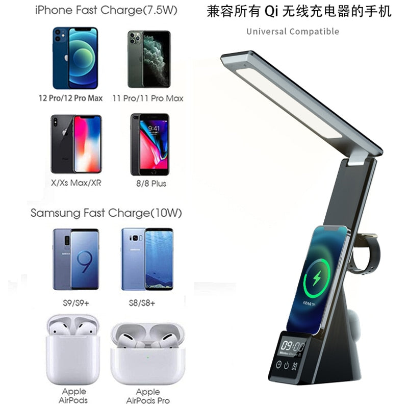 Desk Lamp with Wireless Charger