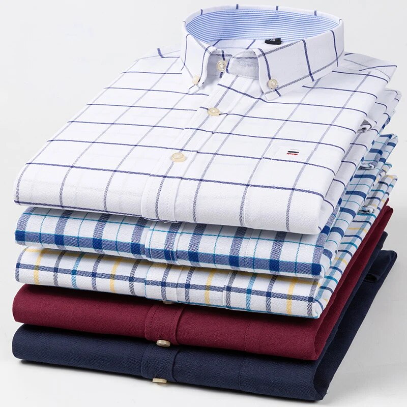 100% Pure Cotton Oxford Shirts For Men