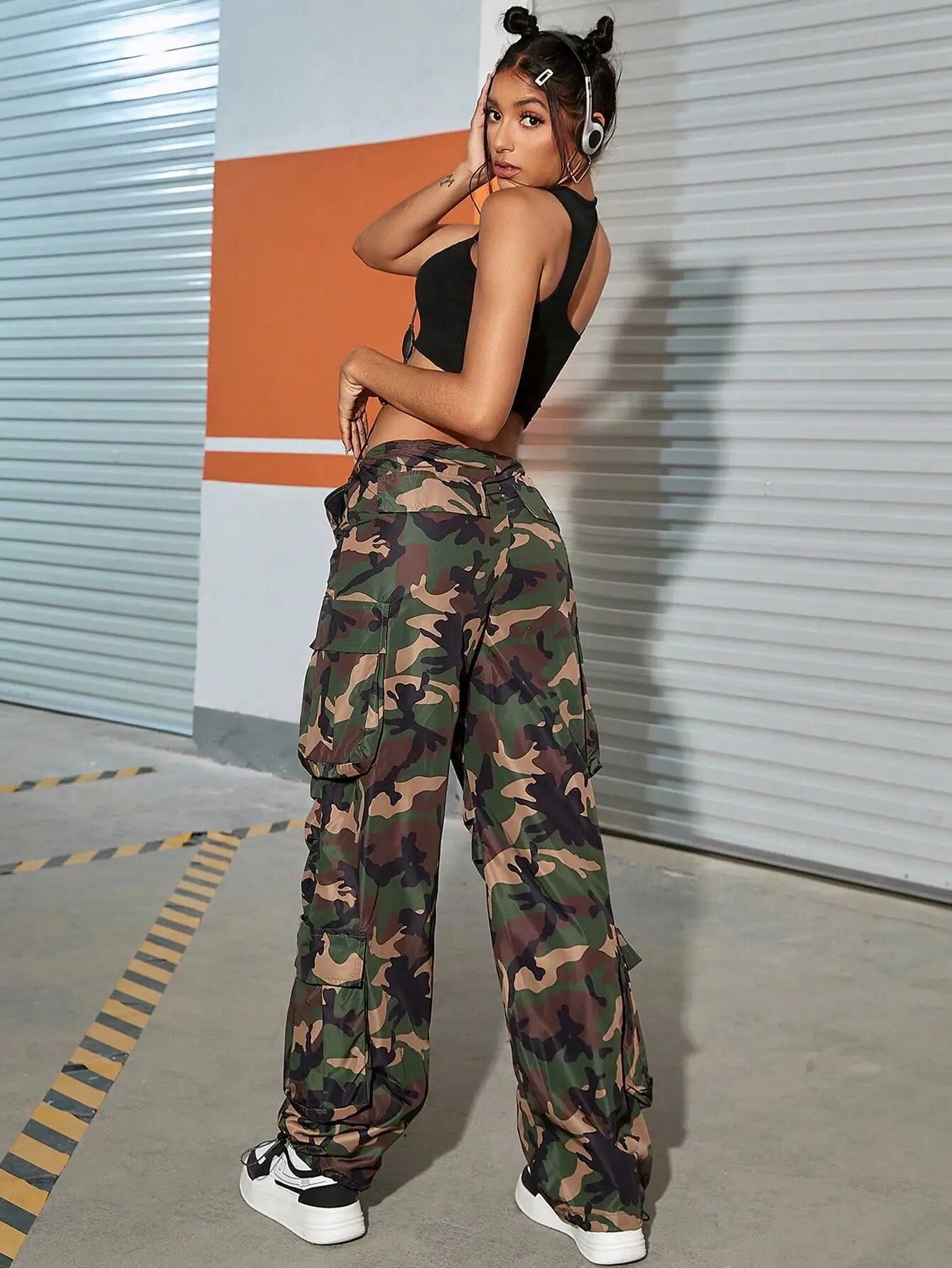 Women Camo Cargo Pants