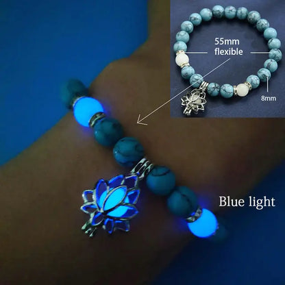 Natural Stone Luminous Beads Bracelets