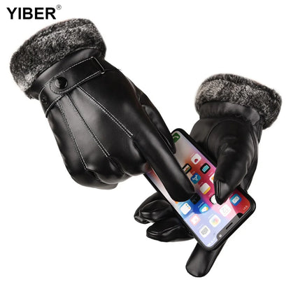 winter leather gloves 