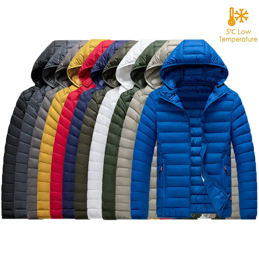 Men's Waterproof Parkas Hooded Jacket