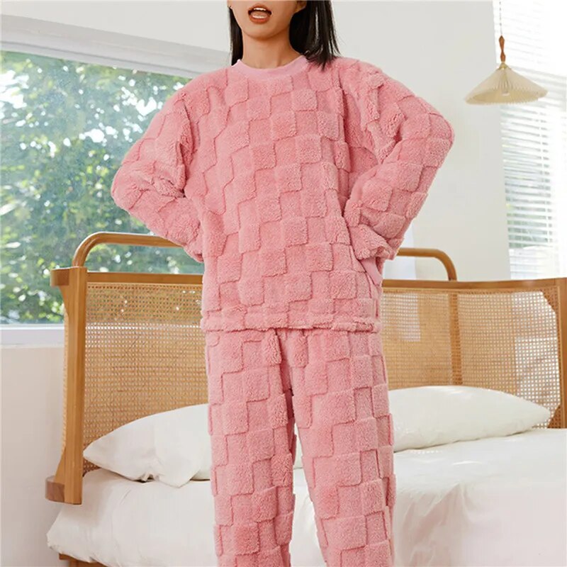 Women's Winter Fleece Pajama Set