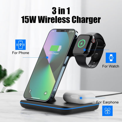3 in 1 Wireless Charger 15W