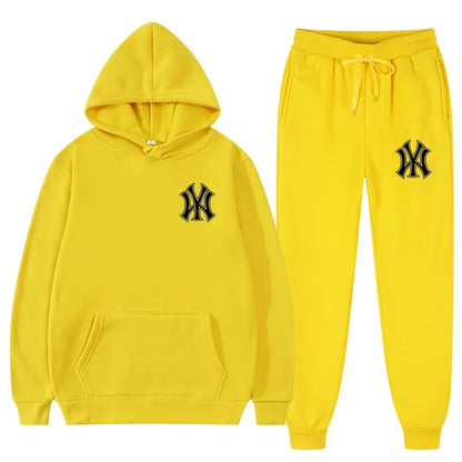 2 Pieces Sets Tracksuit Hooded For men