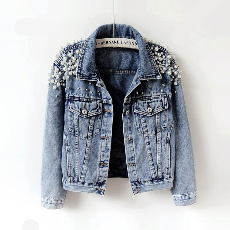 Pearl Casual Denim Jacket for Women