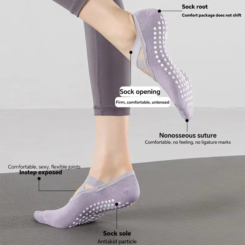 Women's yoga socks made of pure cotton nylon