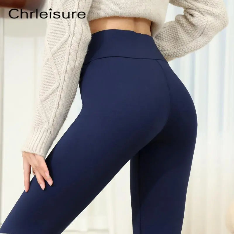 Warm winter fleece pants for women