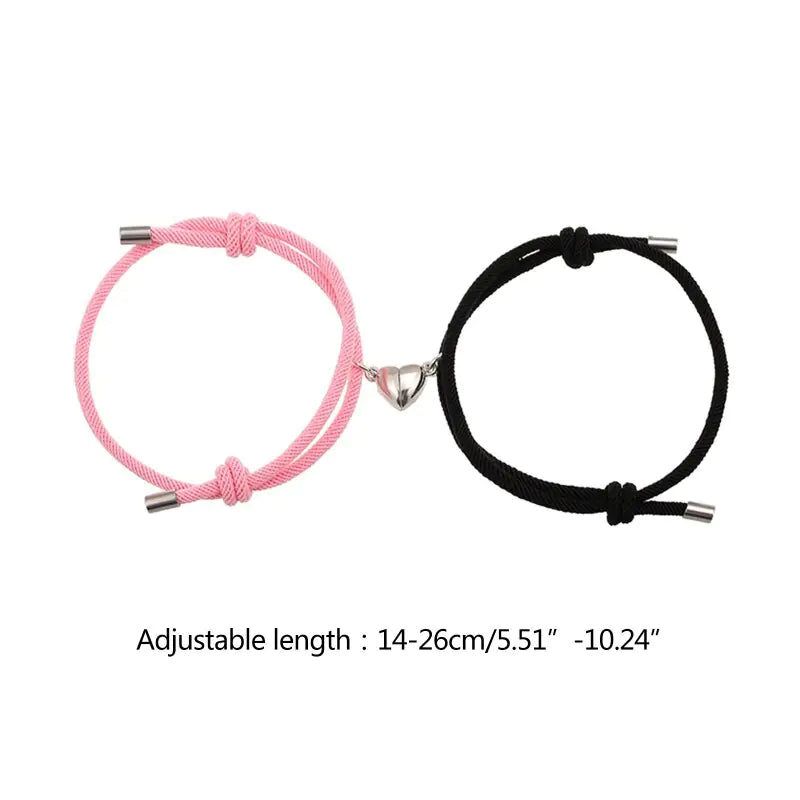 Couple Magnet Hand Woven Rope Bracelets